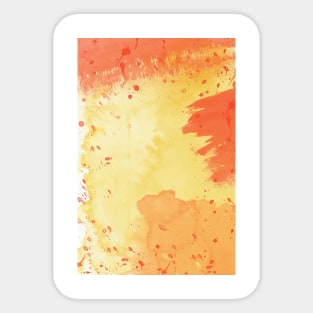 Orange splash watercolour Sticker